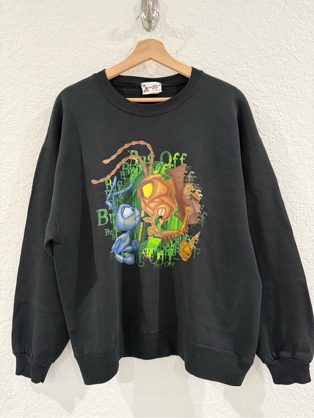 Disney A Bug's Life Black Crewneck Sweatshirt
